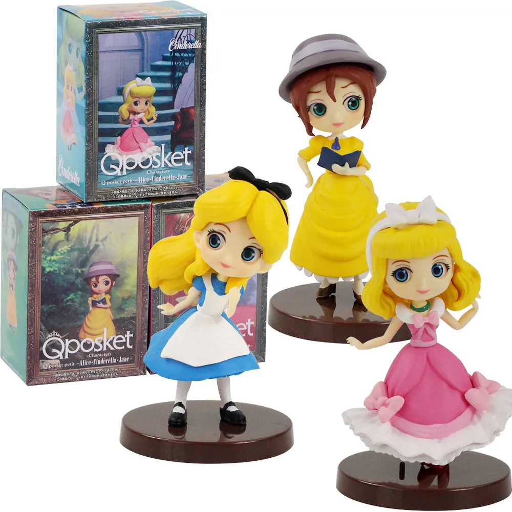 7-8 см 3 шт./компл. QPosket Prince Mermaid Snow White Belle Beauty ПВХ Фигурки игрушки модели куклы |