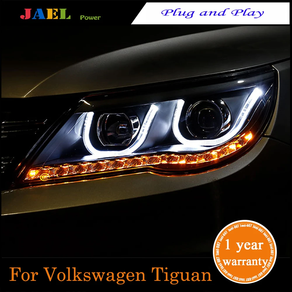 JAEL LED Headlight For Tiguan 2010-2012 Headlights DRL Running lights Bi-Xenon Beam Fog Light | Автомобили и мотоциклы