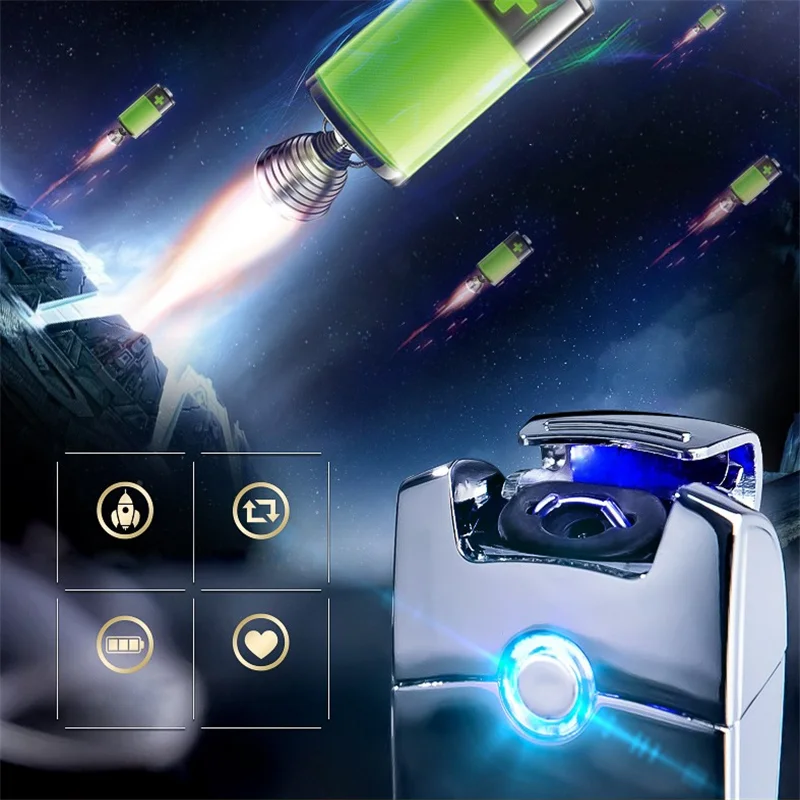 USB Thunder Electric Primo двойная дуговая Зажигалка перезаряжаемая плазменная