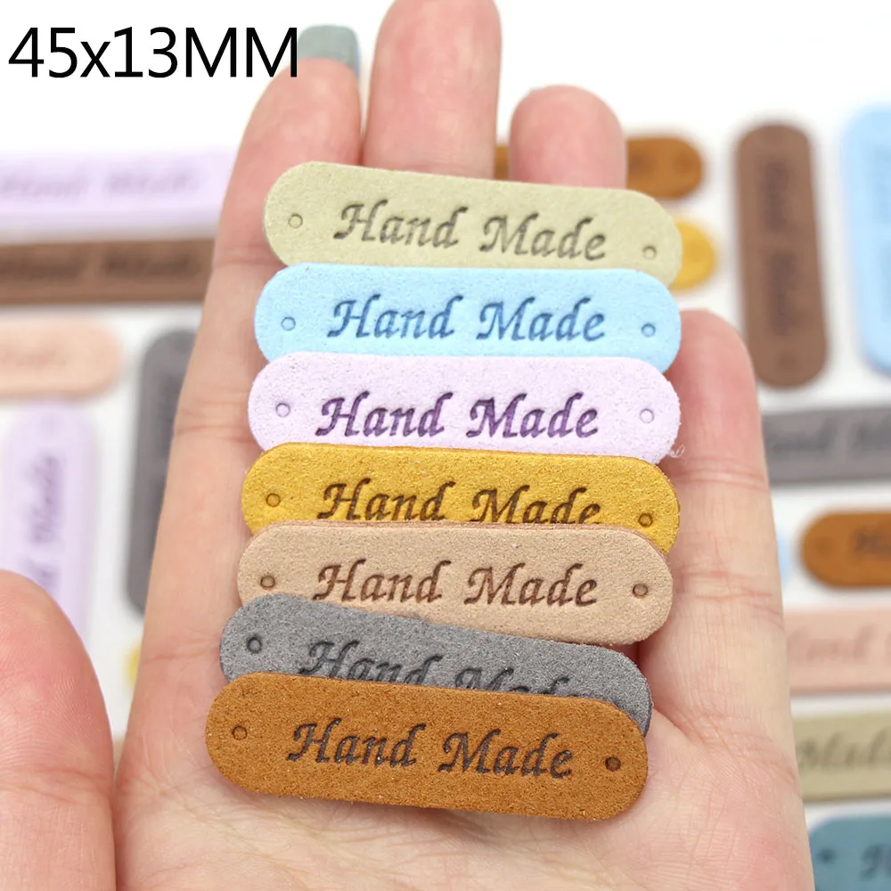 20 шт. ярлыки ручной работы из искусственной кожи для одежды вязания сделай сам