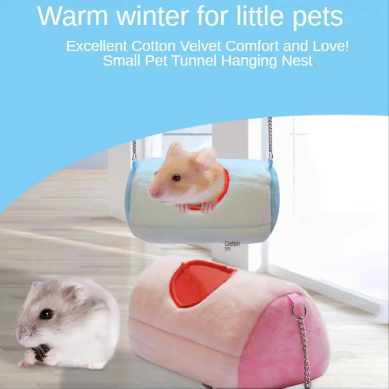 

Hamster Ferret Tunnel Hammock Cage Small Animals Hanging Bed Rat Chinchilla Squirrel House Cage Rodent Nest Supplies Accessories