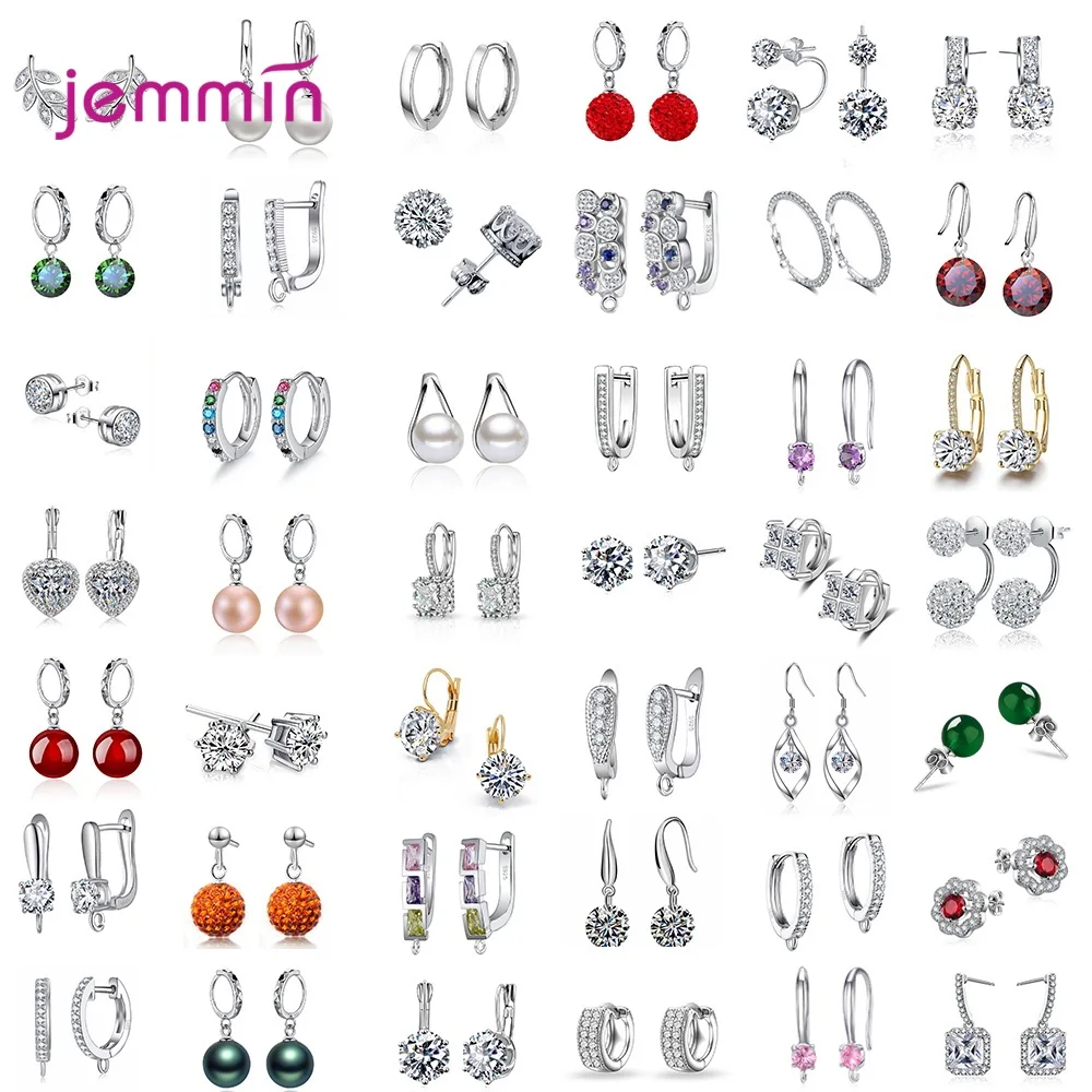 

New Arrivals Genuine 925 Sterling Silver Earrings Jewelry Sets For Women Multiple Style Jewelry Accessory In One Set Fashion