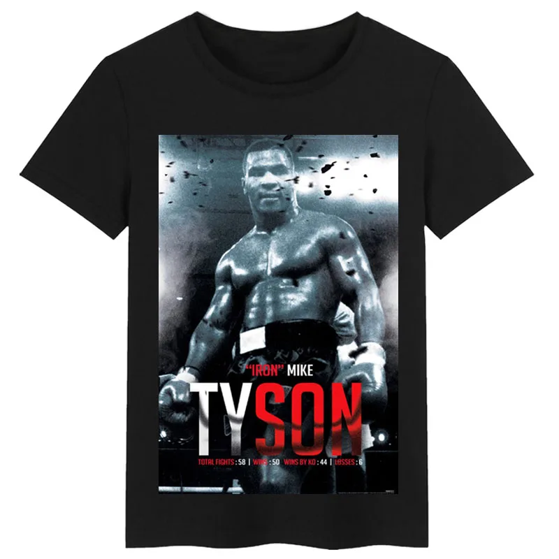 Чемпион по боксу майка Тайсон постер на заказ Юбилейная футболка унисекс летняя футболка