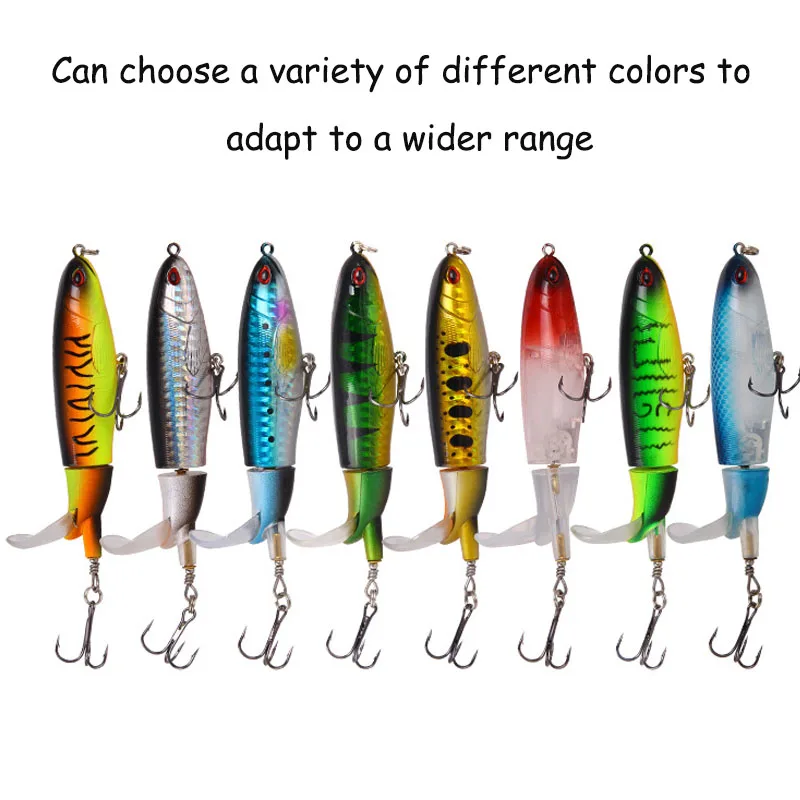 Плавающая рыболовная наживка Поппер 3D Высокая симуляция глаза вольфрамовый