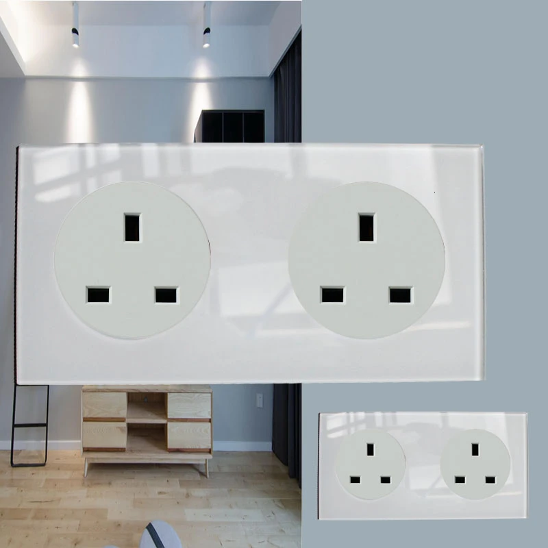 146 Тип Великобритания Кристалл закаленное чистое стекло панель 13a двойной