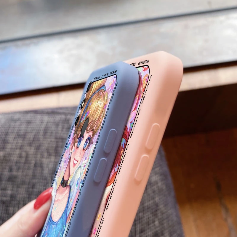 

For Honor 10 10i 10 lite v10 9 9a 9i 9 Lite Fall proof case cartoon beauty pattern protective cover