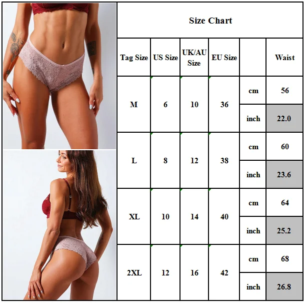 

Womens Ladies Knickers Underwear Sexy Lace Thongs Panties Briefs Sleepwear UK