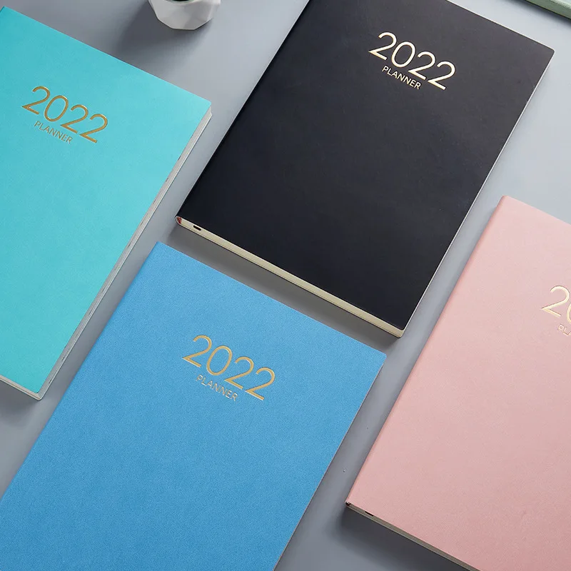 

2022 Planner Notebook 365 Days Schedule Book A4 Newest Notepads Planner Reminder Timetable Desk Dates Diary