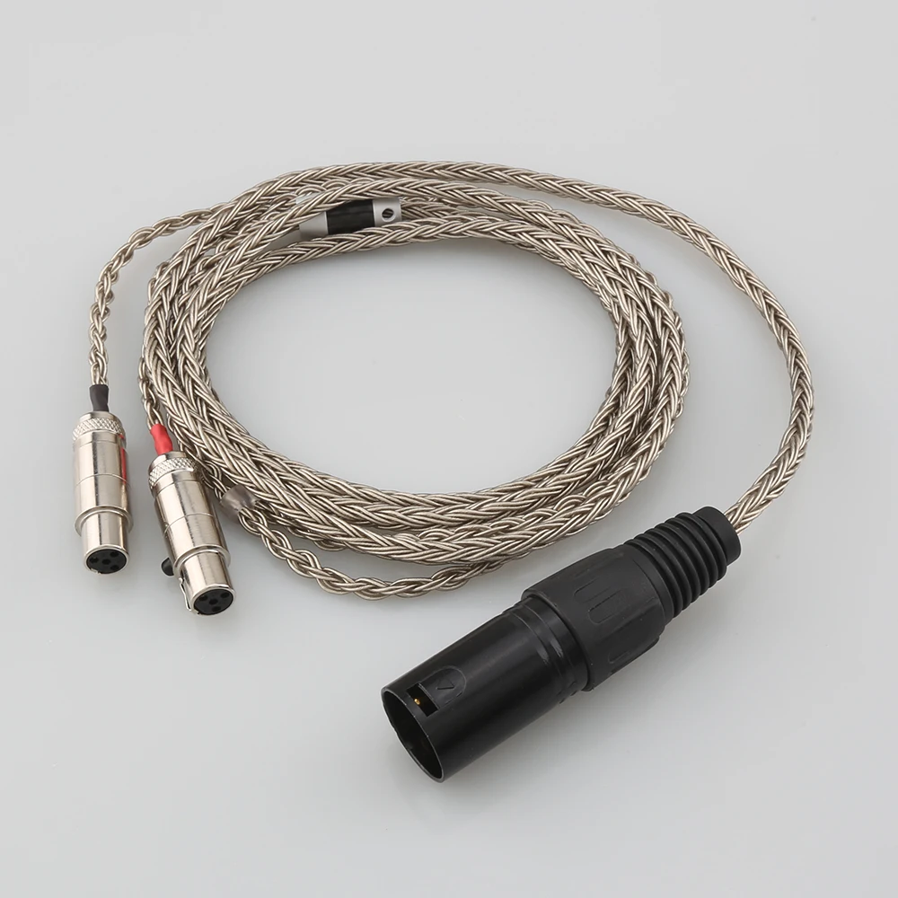 16-ядерный HIFI 4pin occ 2 5 3 4 мм XLR сбалансированные наушники с посеребренным кабелем