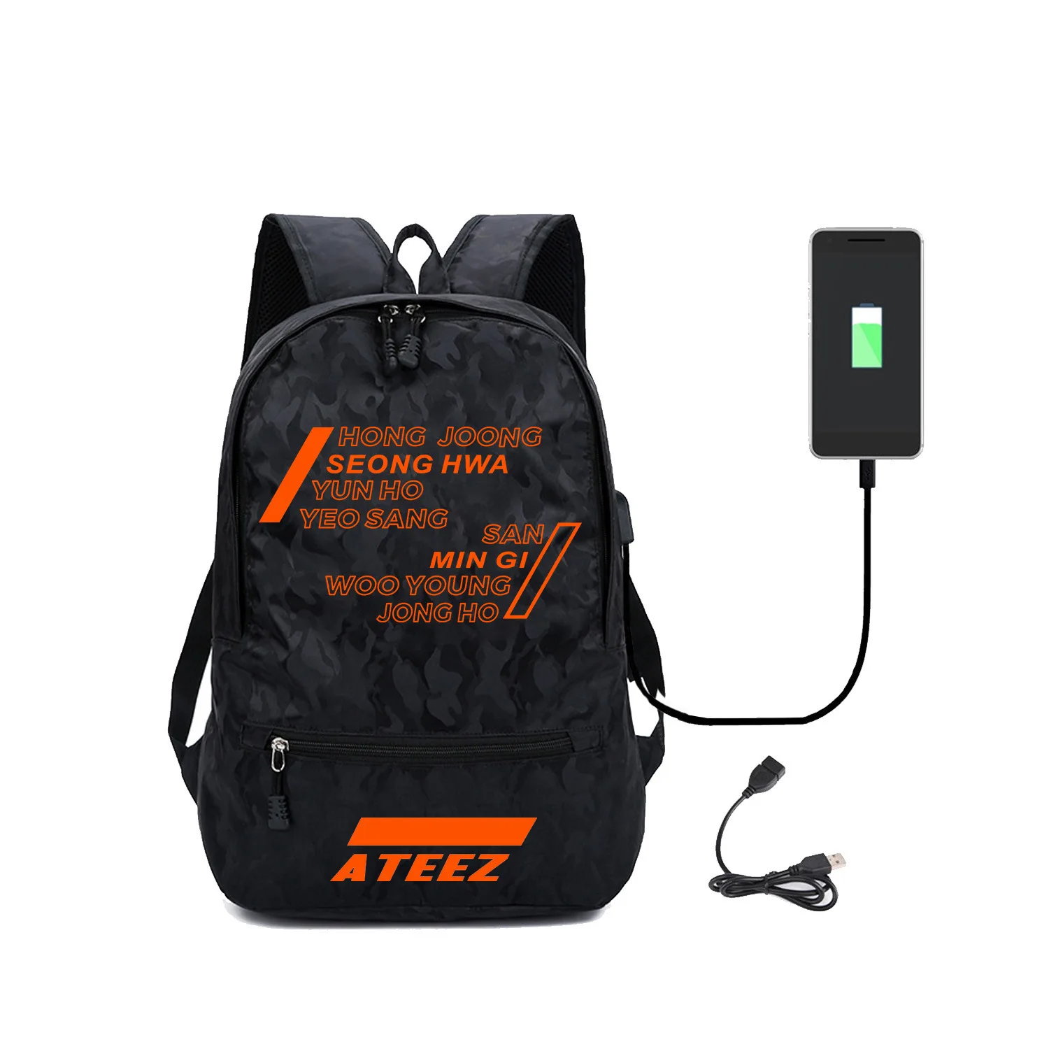 Школьный дорожный рюкзак ATEEZ для девочек и мальчиков Многофункциональный