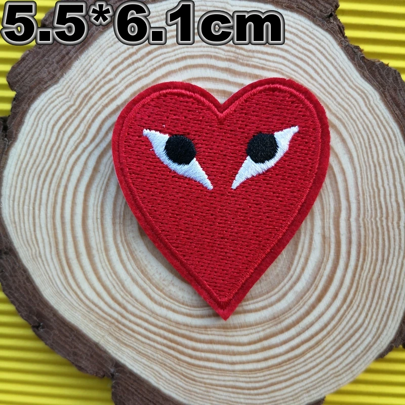 

Вышивка глаз патч, вышивка железа на искусственных элементах, небольшой аксессуар DIY, сердца аппликации A