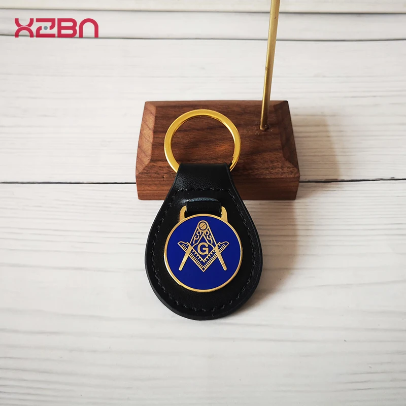 Брелок для ключей от Masonic брелок автомобиля Мужская подвеска кожаное модное