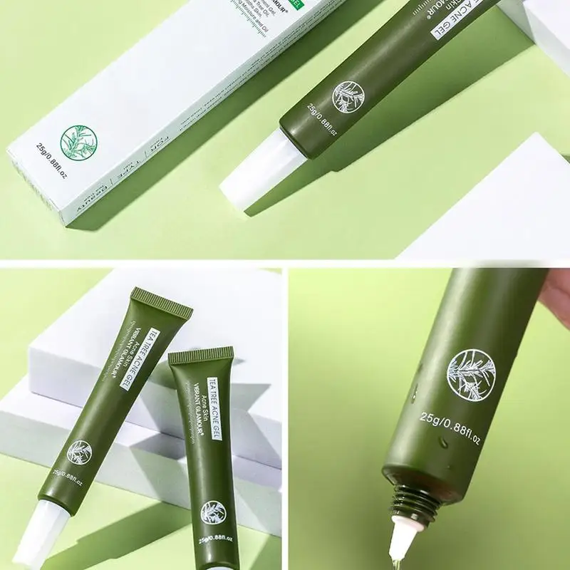 

Vibrant Glamor Tea Tree Acne Gel Moisturizing Remove Shrink Acne Anti-Inilammatory Anti-Aging Care Anti Pores Skin B8P4