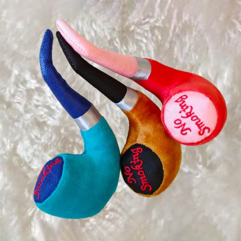 3 Colors Pet Plush Squeaking Pipe Shape Toy Interactive Creative Training Persistent Screaming Toys Dog Supplies | Дом и сад