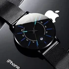 Часы наручные мужские и женские кварцевые, спортивные модные роскошные водонепроницаемые с календарем, с сетчатым браслетом из нержавеющей стали