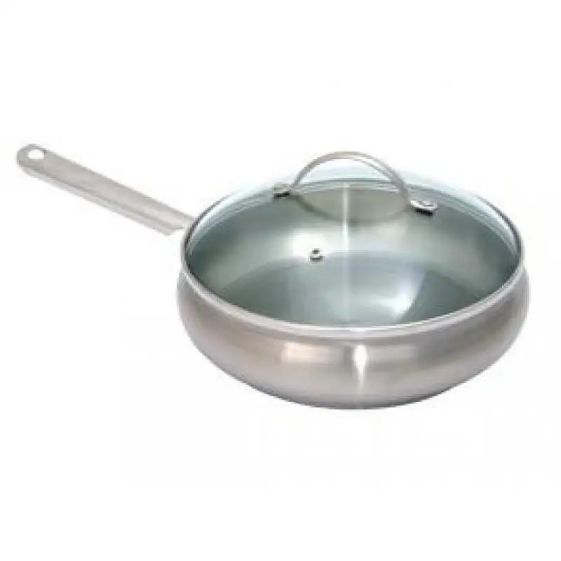 Сковорода REGENT INOX APPLE D 24 см с крышкой | Дом и сад