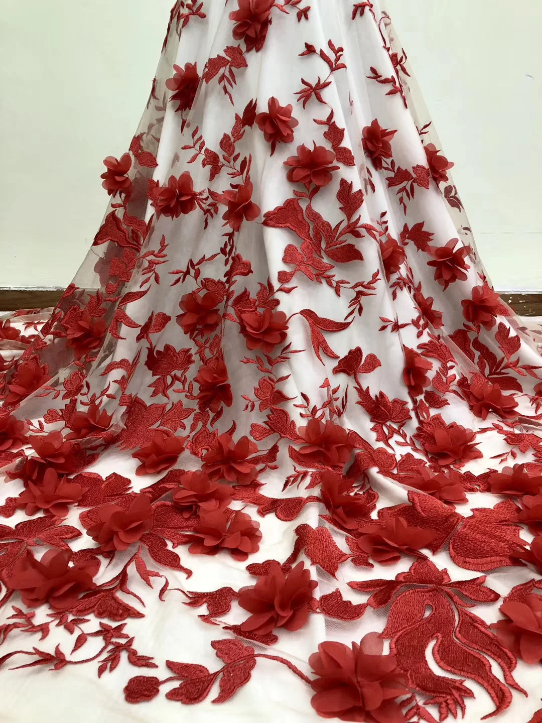 Новинка 2021 африканская кружевная ткань белый зеленый розовый цвет высокое