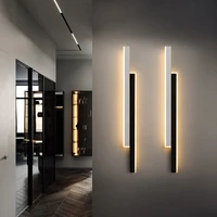 modern led wall lamp long hanging lights simple nordic living room sofa background wall lights home decoration lighting fixtures