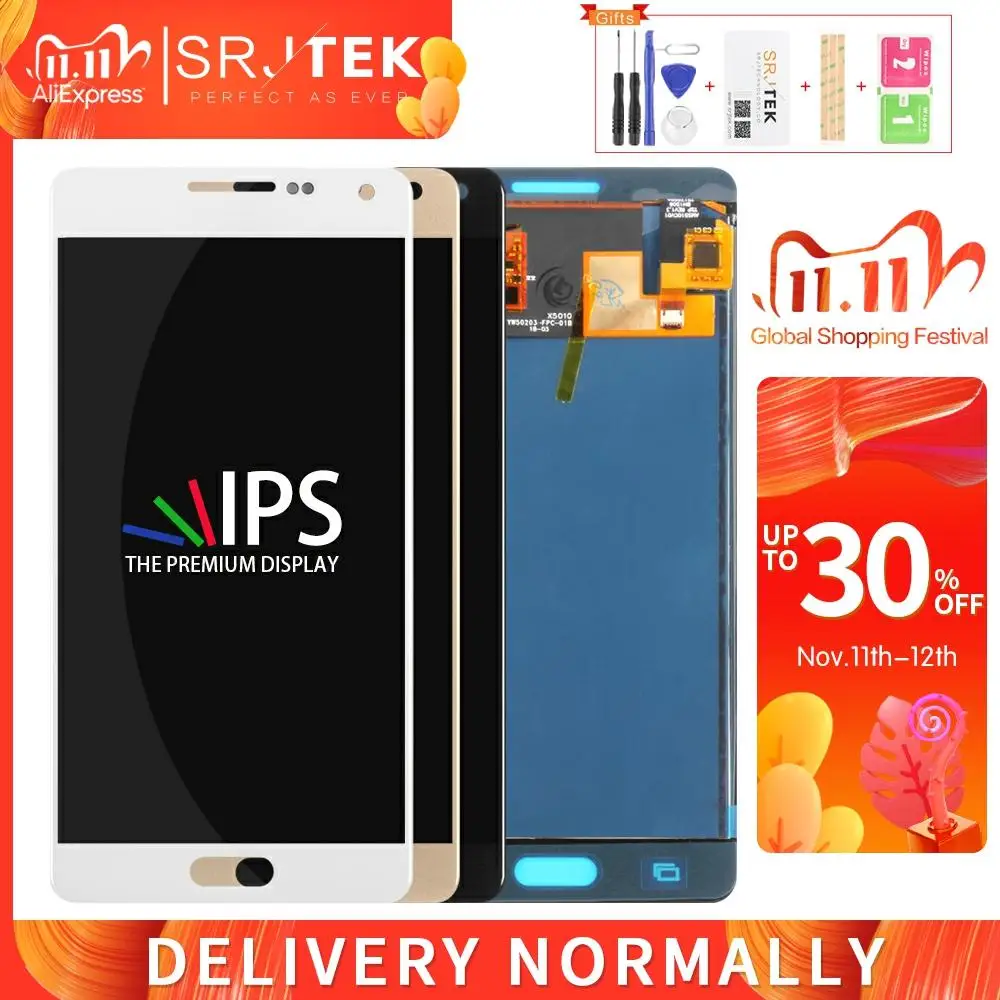 2 шт./лот TFT для Samsung Galaxy A5 2015 LCD A500 дисплей сенсорный дигитайзер сенсорное Стекло в