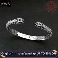 new hot sale in april 925 silver fashion charm bracelet original 11 evil eye cuff bracelet luxury brand monaco womens jewelry