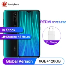 Глобальная версия Xiaomi Redmi Note 8 Pro 6 ГБ 128 Гб Смартфон 64MP Quad камерами