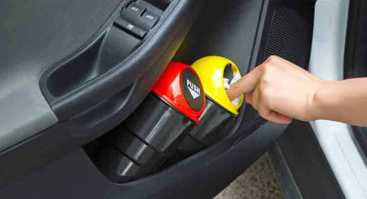 Автомобильный мини мусорный бак 2 упаковки креативный автомобильный контейнер