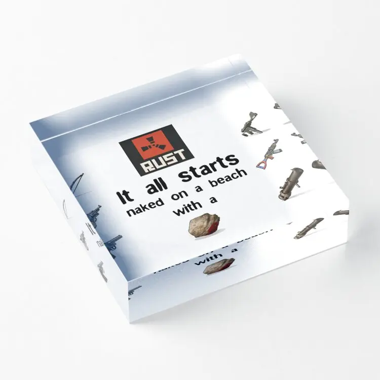 

Акриловые блоки с рисунком ржавчины на пляже, милый прозрачный декор, прозрачный Процесс штамповки, украшение для свадьбы, семейного искусс...