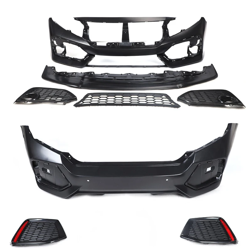 

Applicable to the 10 Th Generation Civic Surrounded Modification Si Front and Rear Bars Medium Network Rear Spoiler Civic Us Ver