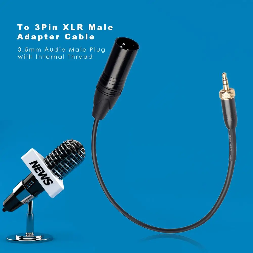 Горячая продажа Кабель адаптер Классический Тонкий 3 5 мм до 3Pin XLR Мужской кабель