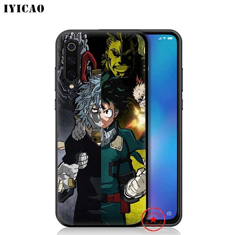 Мягкий чехол IYICAO My Hero Academy для Xiaomi Mi A3 A2 A1 10 9T CC9E CC9 9 8 6 Se Lite F1 5X 6X MiA1 MiA2 MiA3 - купить по