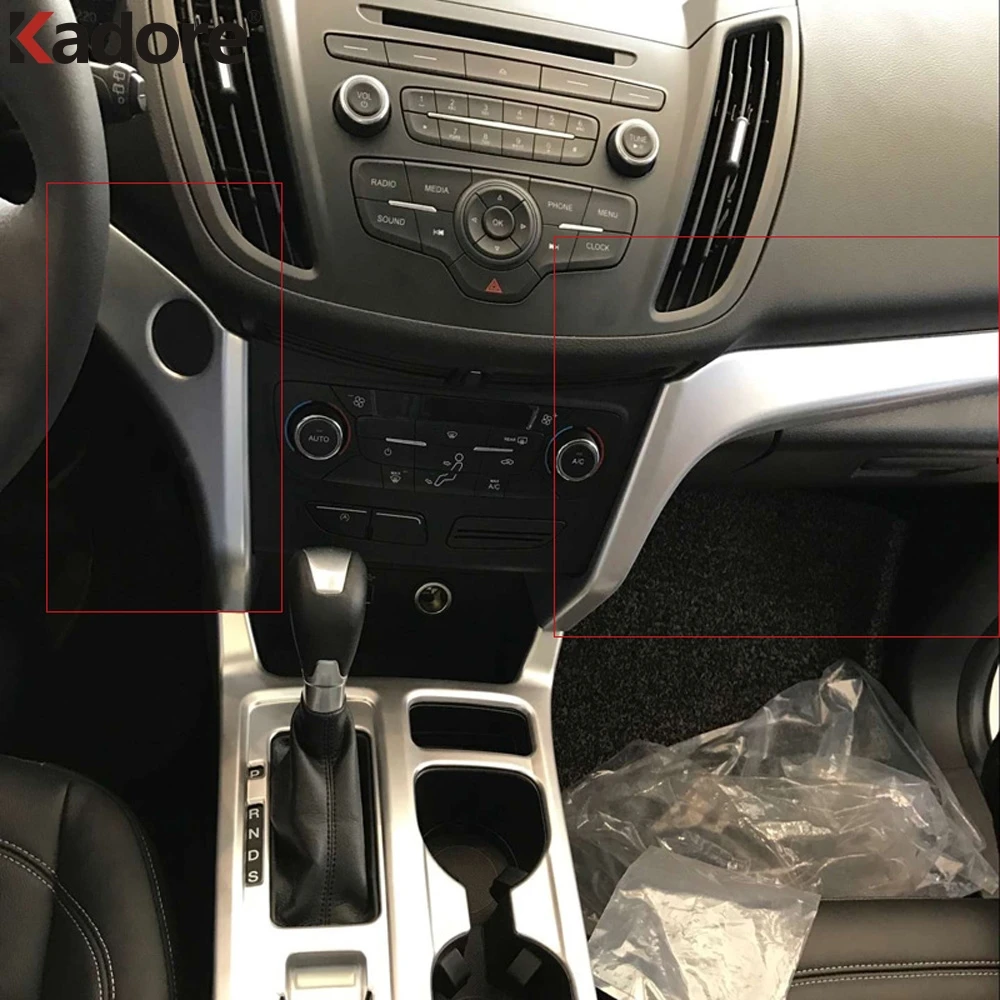 Для Ford Escape Kuga 2017 2018 2019 ABS матовый чехол для внутреннего центра управления