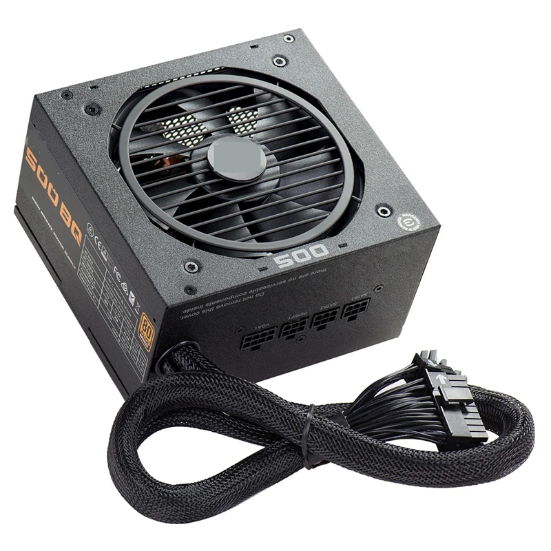 Bestellen Neue NETZTEIL Für EVGA Marke 80PLUS Bronze Halb Modulare RTX2060 RX590 Stille Host Power Versorgung Bewertet 500W Spitzen 600W Netzteil 500BQ