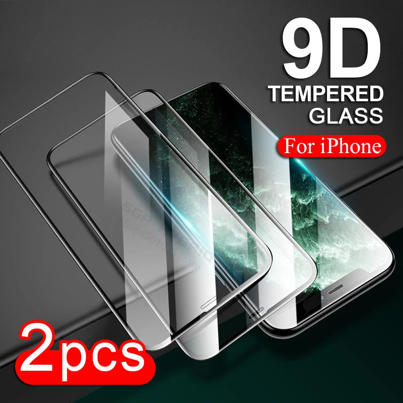Защитное стекло закаленное для iphone se 2020 xr 11 pro xs max x 8 7 6 plus 5s | Мобильные телефоны и