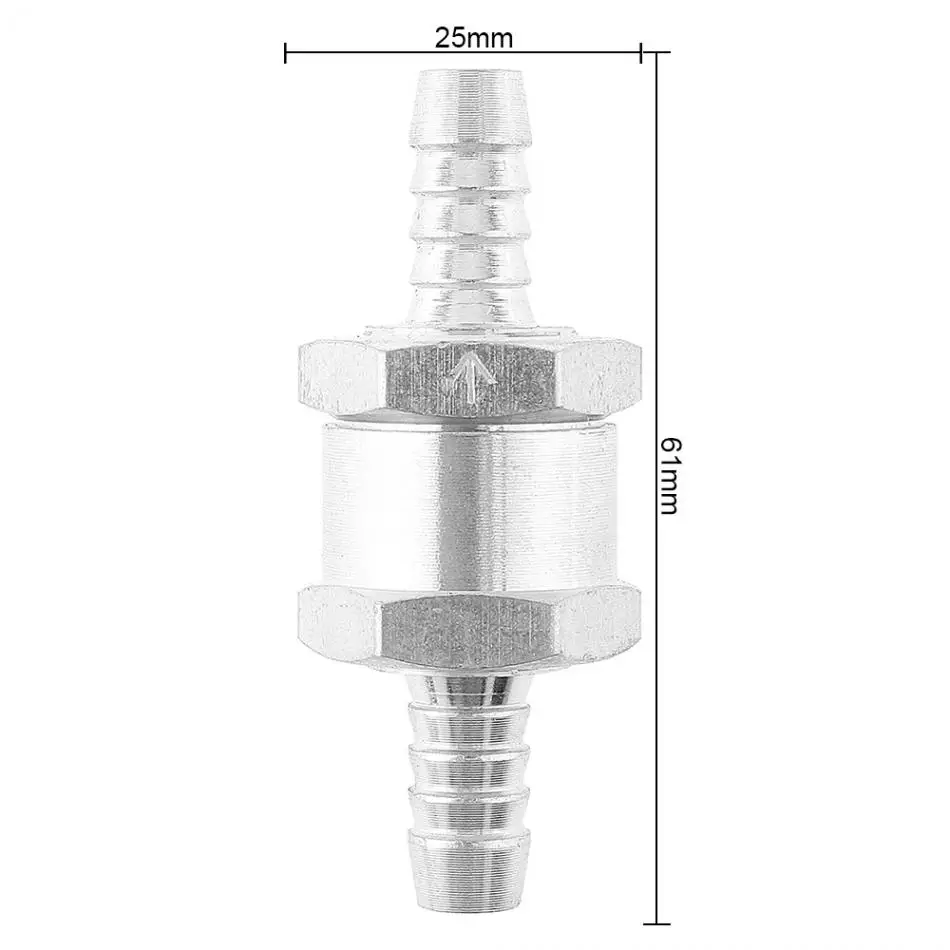 8mm Aluminum Alloy Non Return One Way Air Fuel Oil Check Valve for / Water Marine Car Ship Airplane | Автомобили и мотоциклы