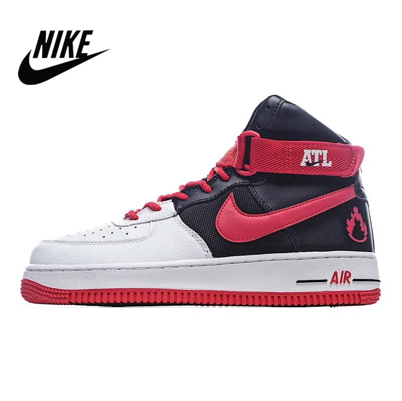 Мужская обувь Nike air force 1, черно-белая обувь с эмблемой Красного огня  и прыжков, Размер 40-45 BV9206-100 - купить по выгодной цене | AliExpress