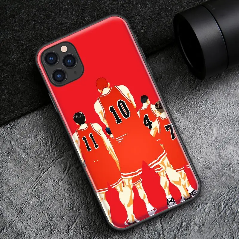 Team Shohoku для iPhone SE 6 6s 7 8 plus x xr xs 11 12 mini Pro Max чехлы телефонов из закаленного стекла