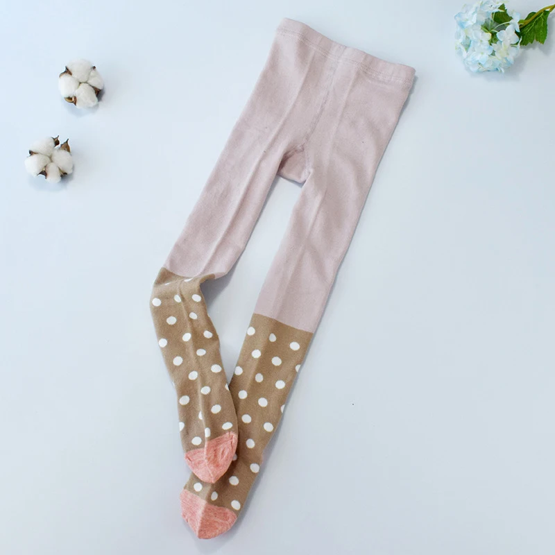 Осенние детские обтягивающие колготки Детские мягкие милые хлопковые Брюки для