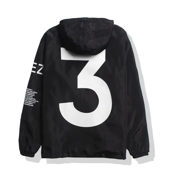 

Dropshipping New 2020 Hot Selling Kanye West Y3 Season 3 Windbreaker Men Women Hip Hop Jacket Fashion Outwear