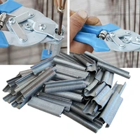 600 2400pcs m nails hog ring pliers nail cage installed cage clamp staples for rabbit chicken pet dog cage