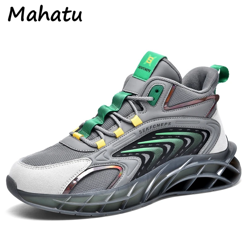 

Classic Blade Running Shoes Men Reflective Sneakres Outdoor Brathable Sports Shoes Non-slip Wear-resistant Walking Shoes Hombres
