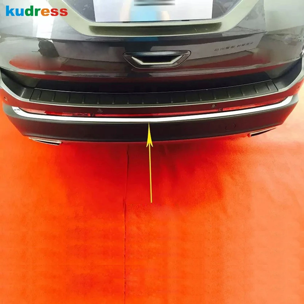 

For Ford Edge 2015 2016 ABS Chrome Rear Bupmer Moulding Bottom Streamer Sticker Cover Trims Car Styling