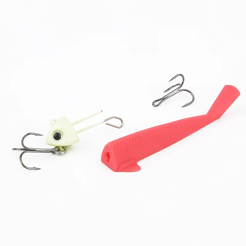 Ardea Silicone Bait jigging slow 3pcs Lead Fish Lure Hook Swimbait Trout Rotate Carp Wobblers Baitfishing Fishing Tackle | Спорт и