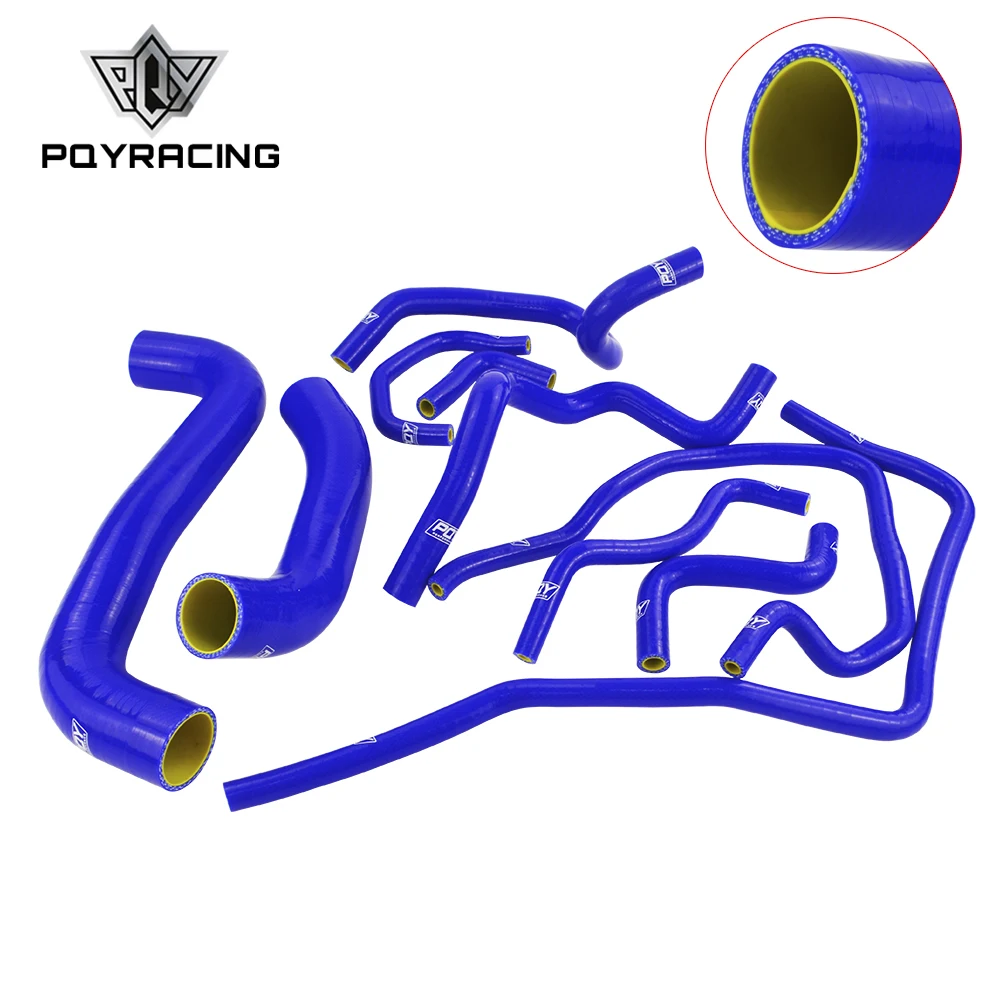 Pqy черный синий и желтый 10 шт. Силиконовые Радиатор охлаждения Шланг для 2001 2006 Subaru