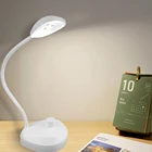 Светодиодный ная настольная лампа для чтения, с регулируемой яркостью, на батарейках, для защиты глаз светильник ночсветильник для чтения в спальне, для студентов, прикроватная, учебная