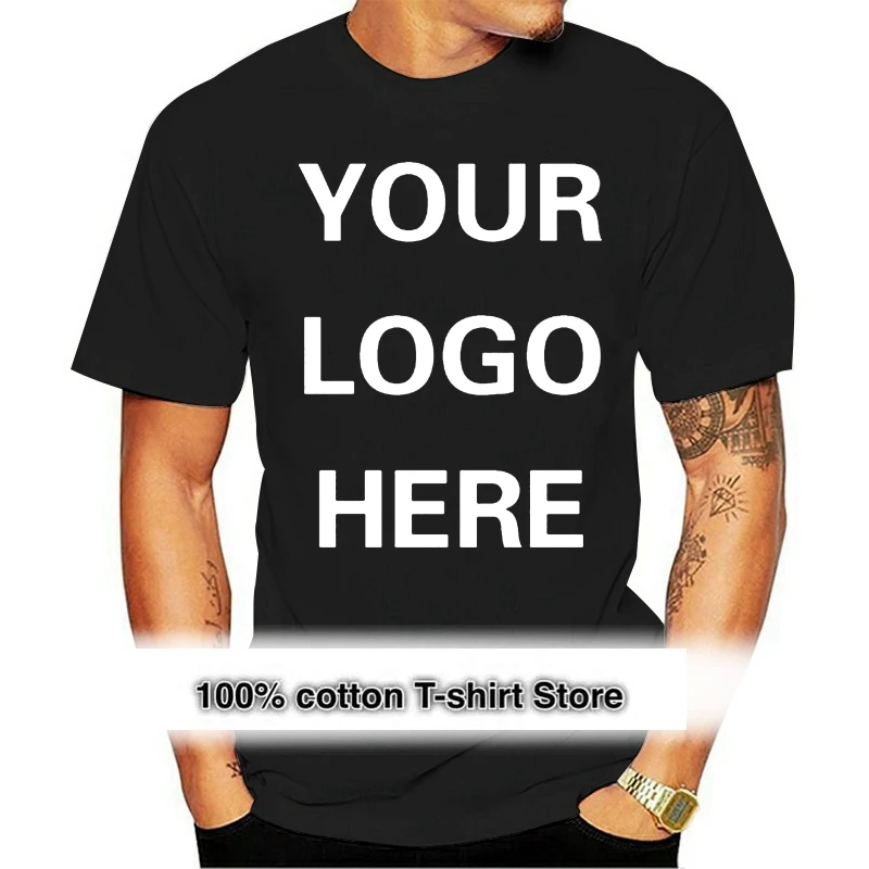 

2021 Fashion Good Quality The Custom print T Shirts Men Short Sleeve O Neck Top Tees New Cotton Leisure DIY T shirts US Size