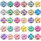 10 шт.лот Смешанные шары с конфетти украшение для вечеринки в честь Дня Рождения Детские и взрослые металлические гелиевые шары для свадьбы дня рождения