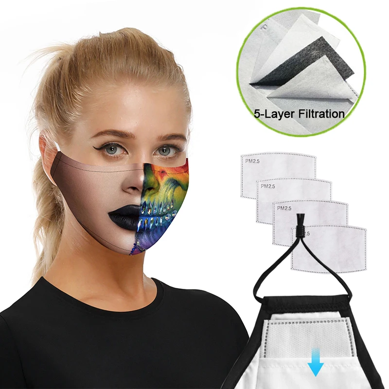 30 шт. фильтры для Anti-PM2.5 с активированным углем + двухслойные хлопковые