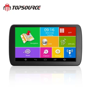 Автомобильный видеорегистратор TOPSOURCE, 9 дюймов, ANDROID 6,0, 1 ГБ16 ГБ, Full HD, 1080P, камера, GPS, навигация для грузовиков