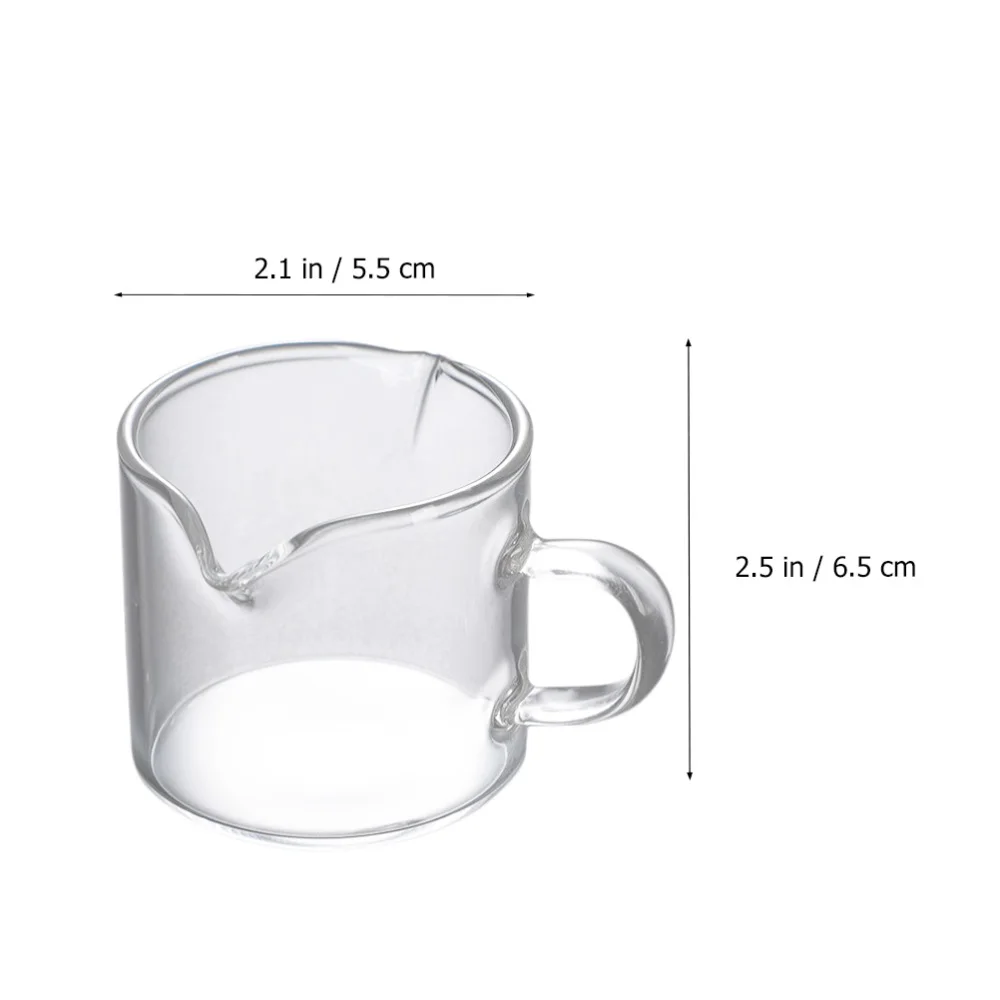 

2pcs Kitchen Measuring Cup Scale Beverages Cup Bakery Baking Tool (Transparent)