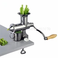 stainless steel wheat grass juicer manual extractor healthy diy juicing maker